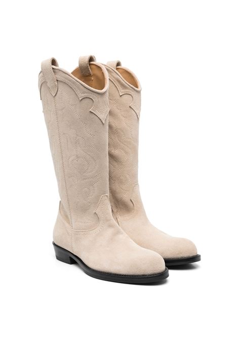 Leather cowboy boots GALLUCCI KIDS | J40029AMB0F515C